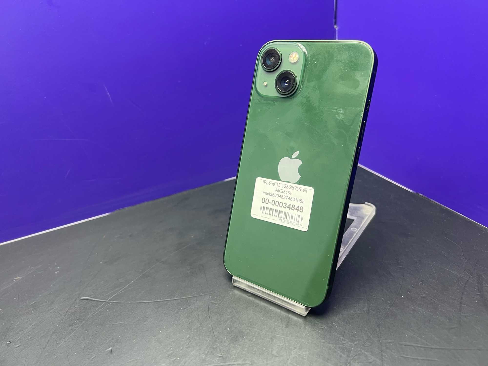 iPhone 13 128Gb Green АКБ81% imei350048274631055