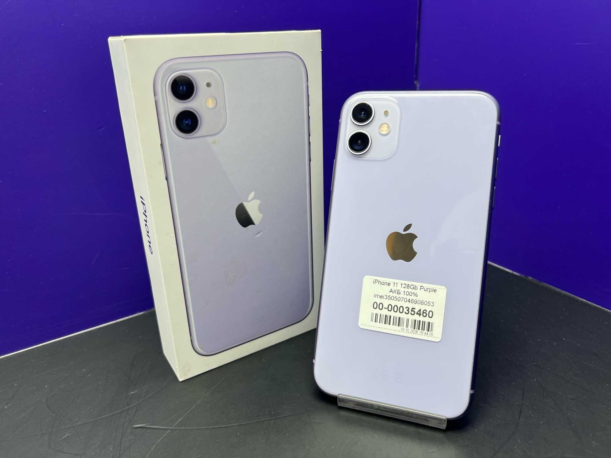 iPhone 11 128Gb Purple АКБ:100% imei350507046906053
