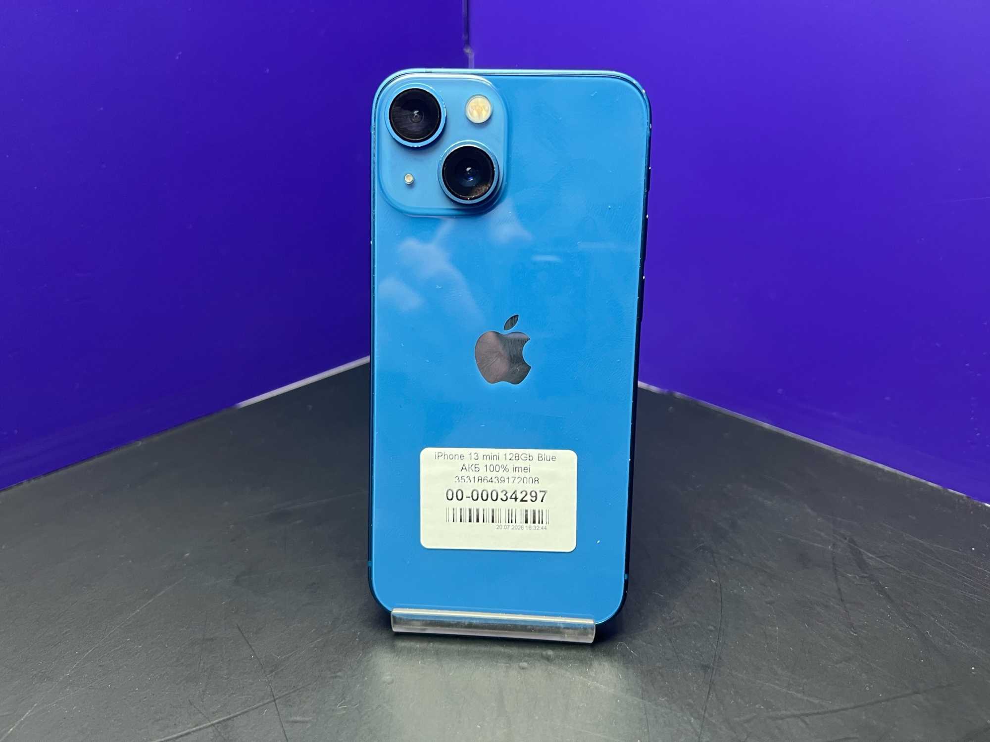 iPhone 13 mini 128Gb Blue АКБ 100% imei 353186439172008