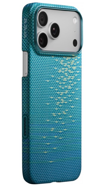 Чехол iPhone 17 Pro Pitaka Ultra-Slim Case Lucid Blue