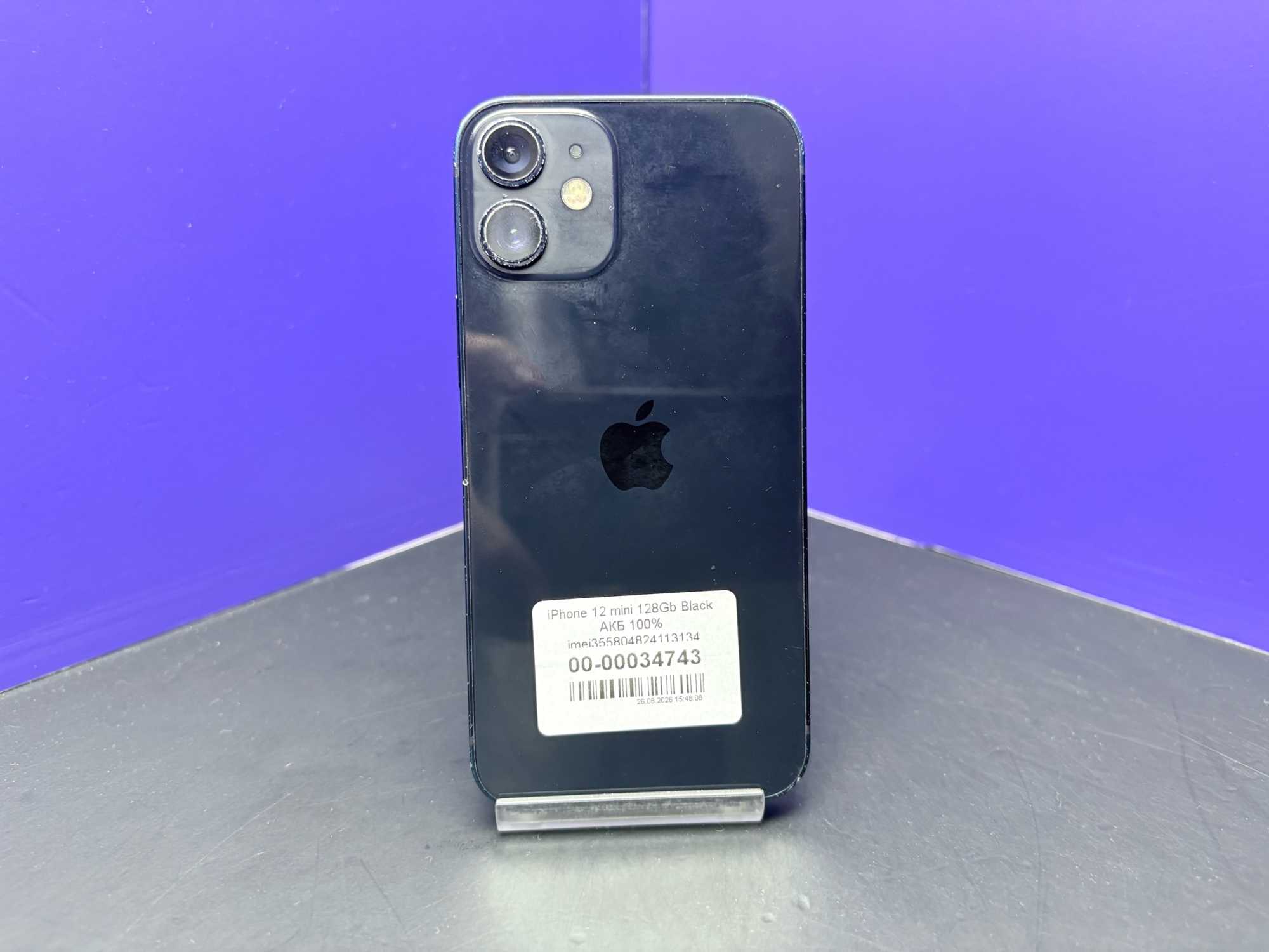 iPhone 12 mini 128Gb Black АКБ 100% imei355804824113134