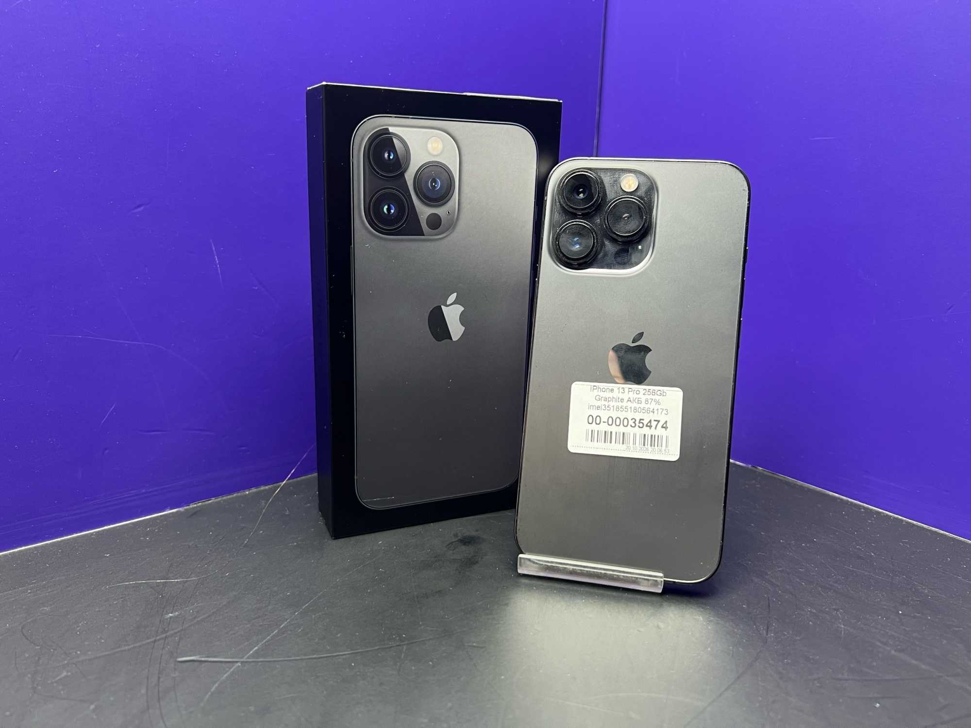 iPhone 13 Pro 256Gb Graphite АКБ 87% imei351855180564173