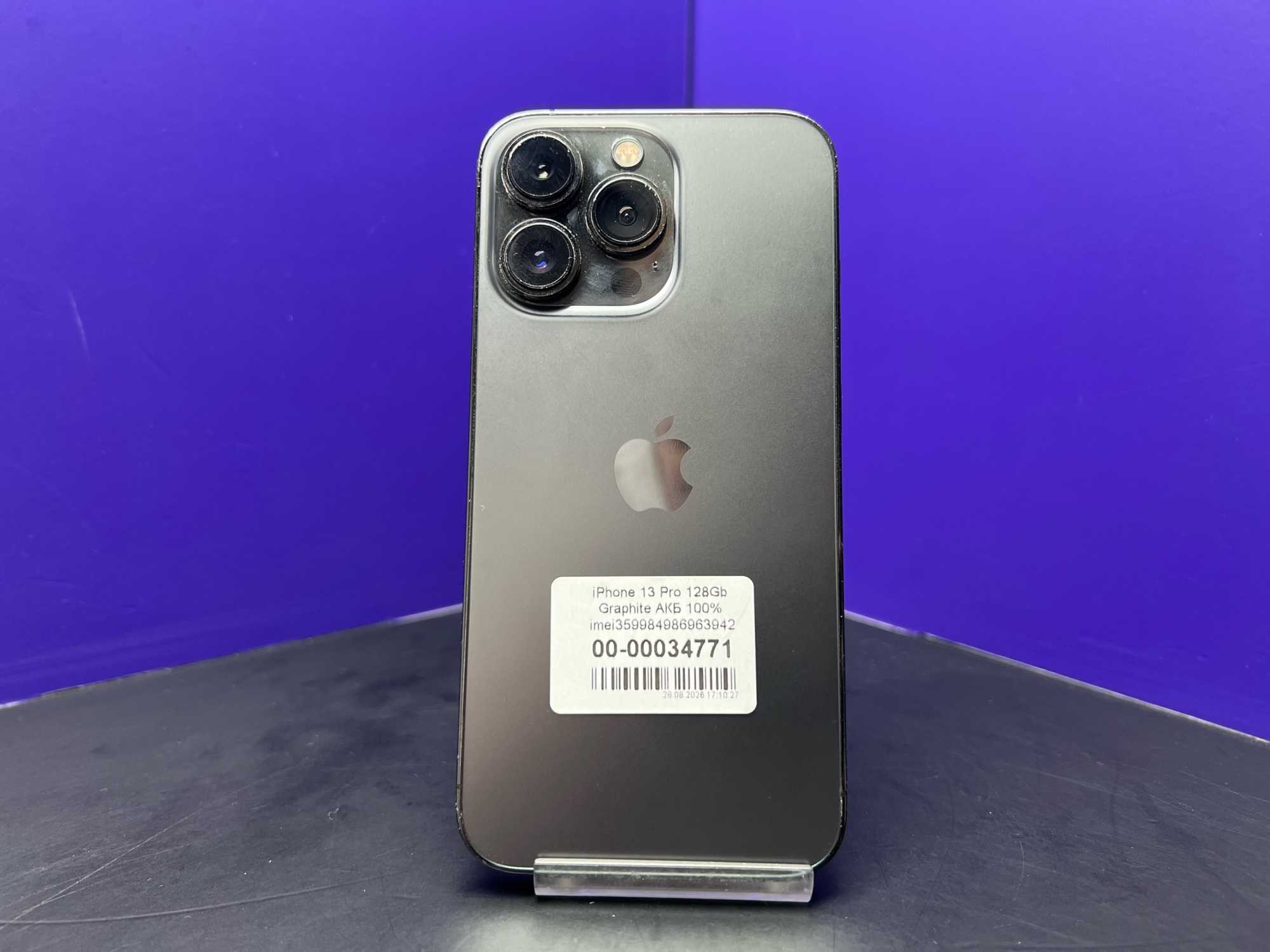 iPhone 13 Pro 128Gb Graphite АКБ 100% imei359984986963942