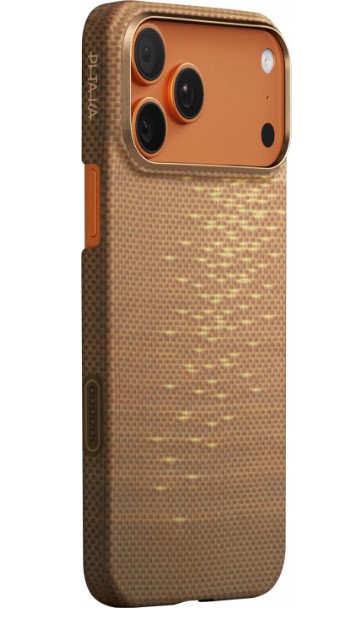 Чехол iPhone 17 Pro Pitaka Ultra-Slim Case Golden Glint