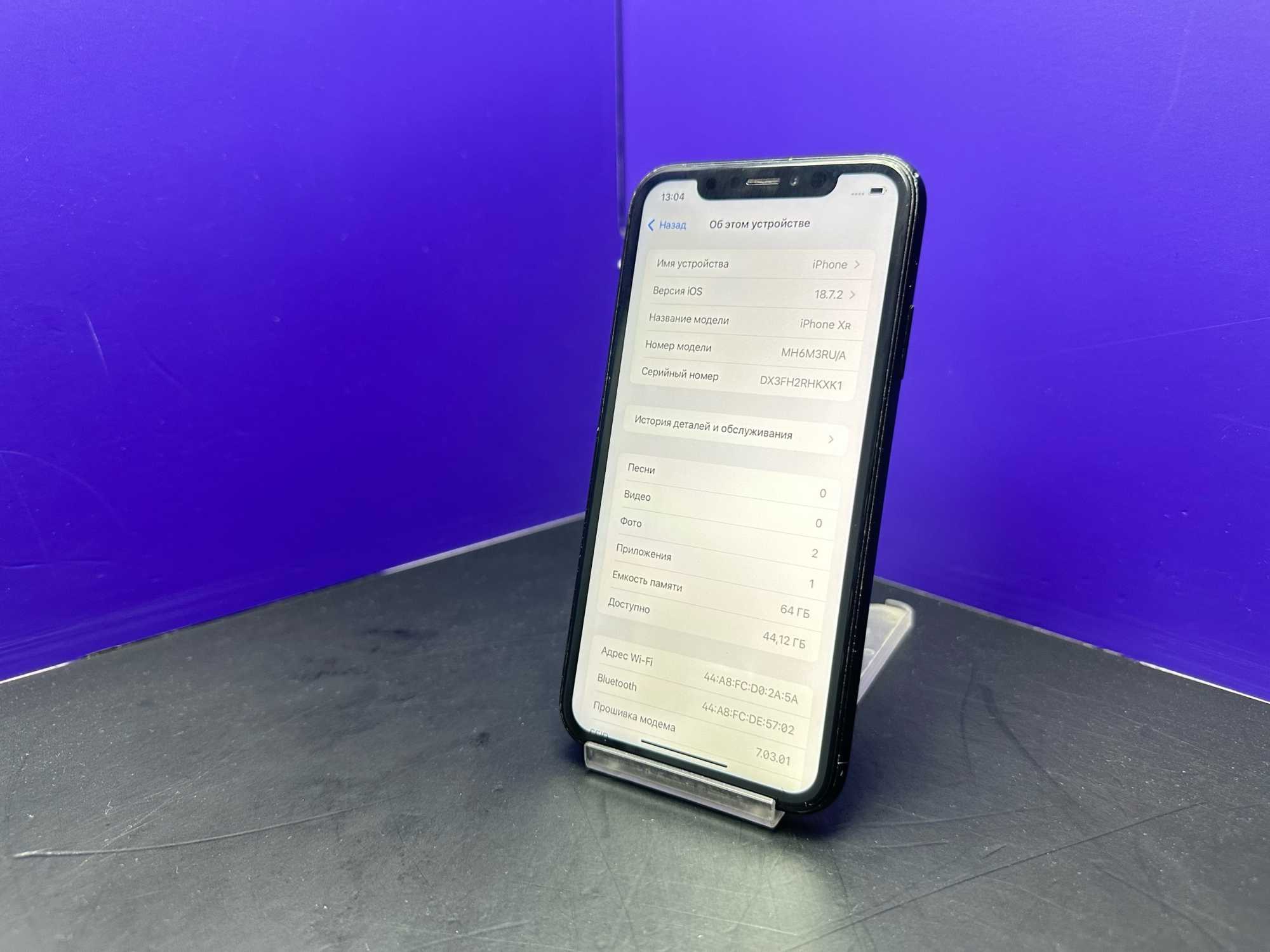 iPhone XR 64Gb Black  АКБ 93% imei356827110786189