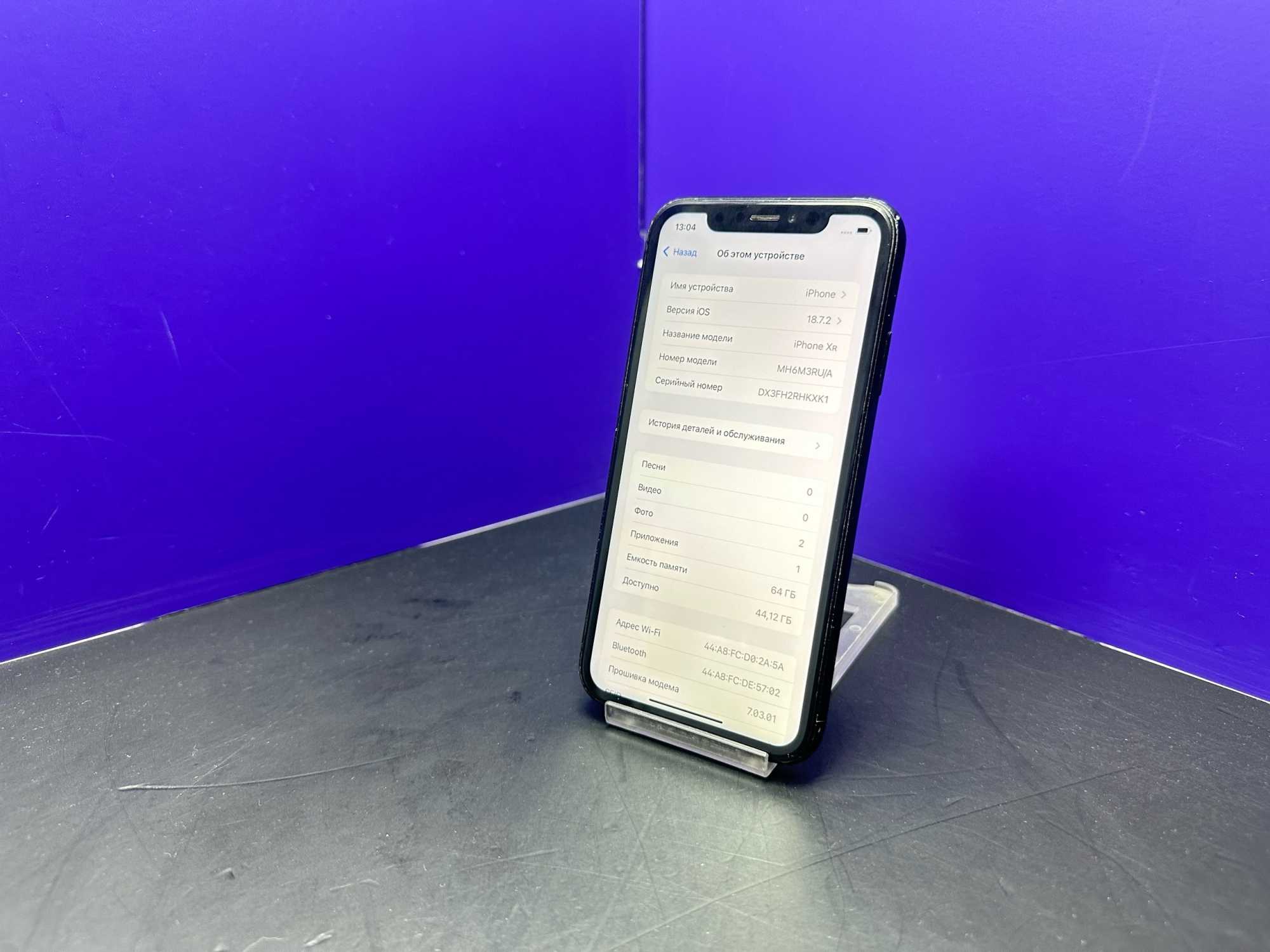 iPhone XR 64Gb Black  АКБ 93% imei356827110786189