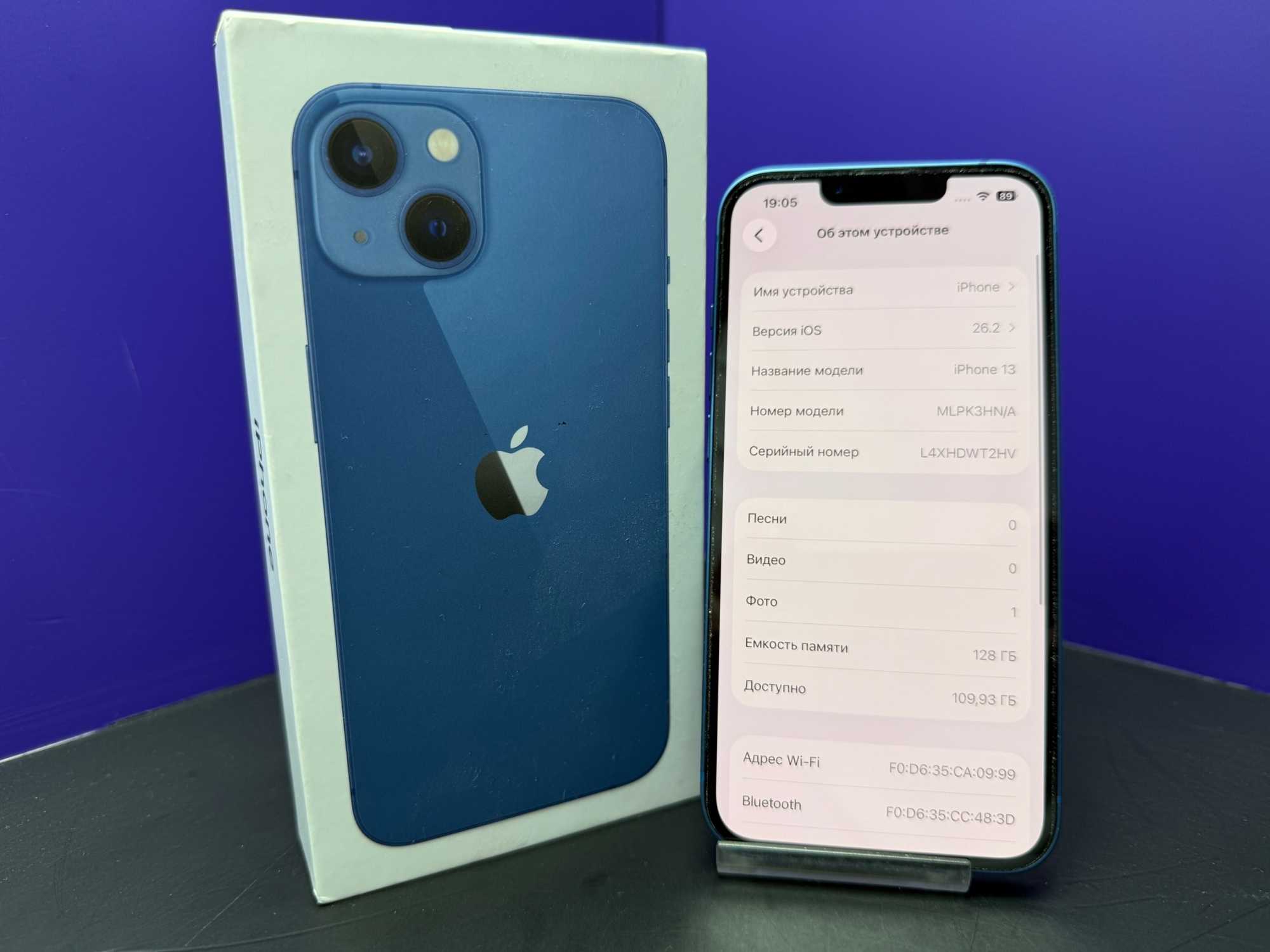 iPhone 13 128Gb Blue АКБ99% imei353523528638145