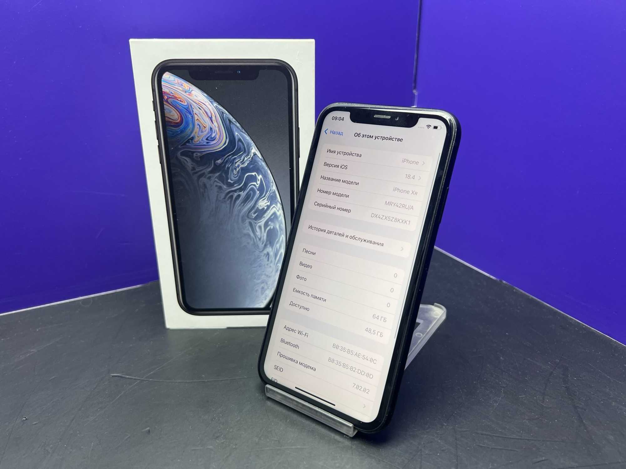 iPhone XR 64Gb Black  АКБ 100% imei356457109621518