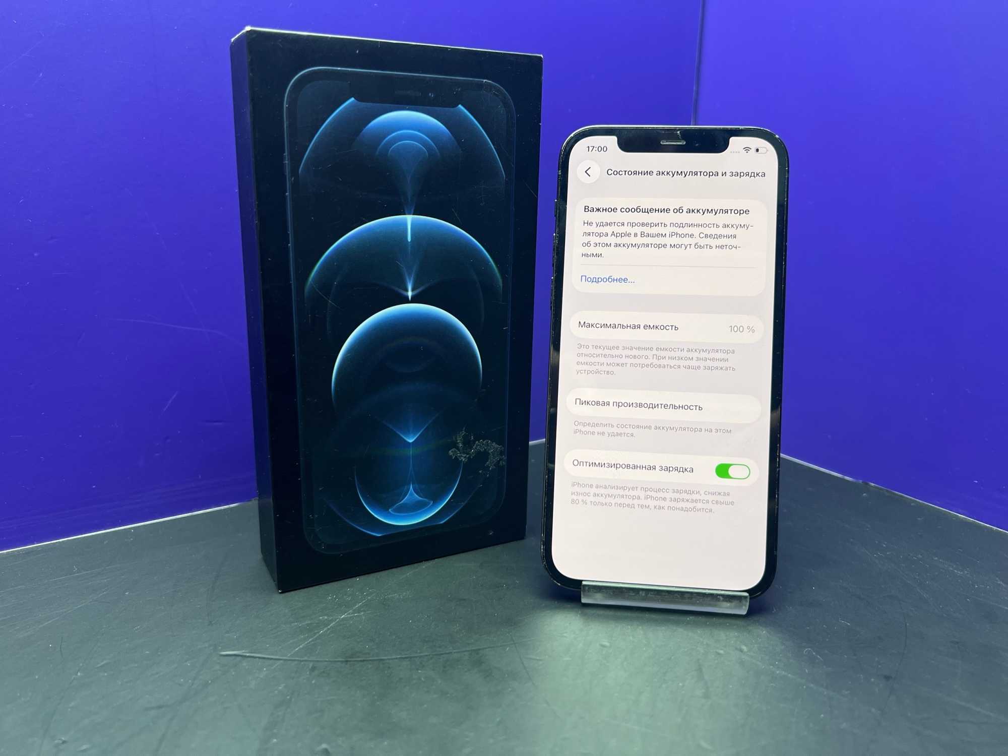 iPhone 12 Pro 512Gb Pacific Blue АКБ 100% imei 354991552221238