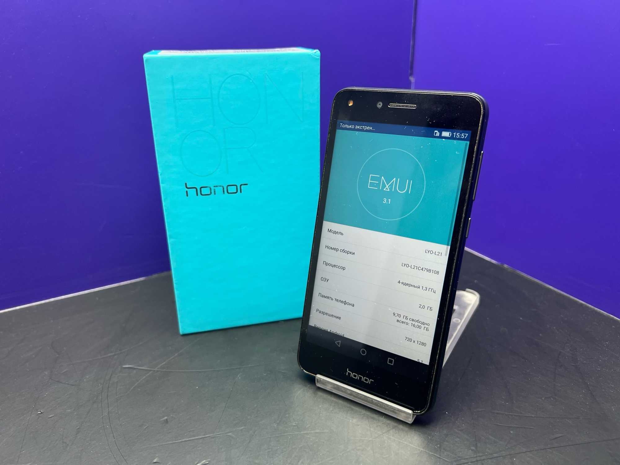 HONOR 5A 2/16Gb Black imei861949039273244