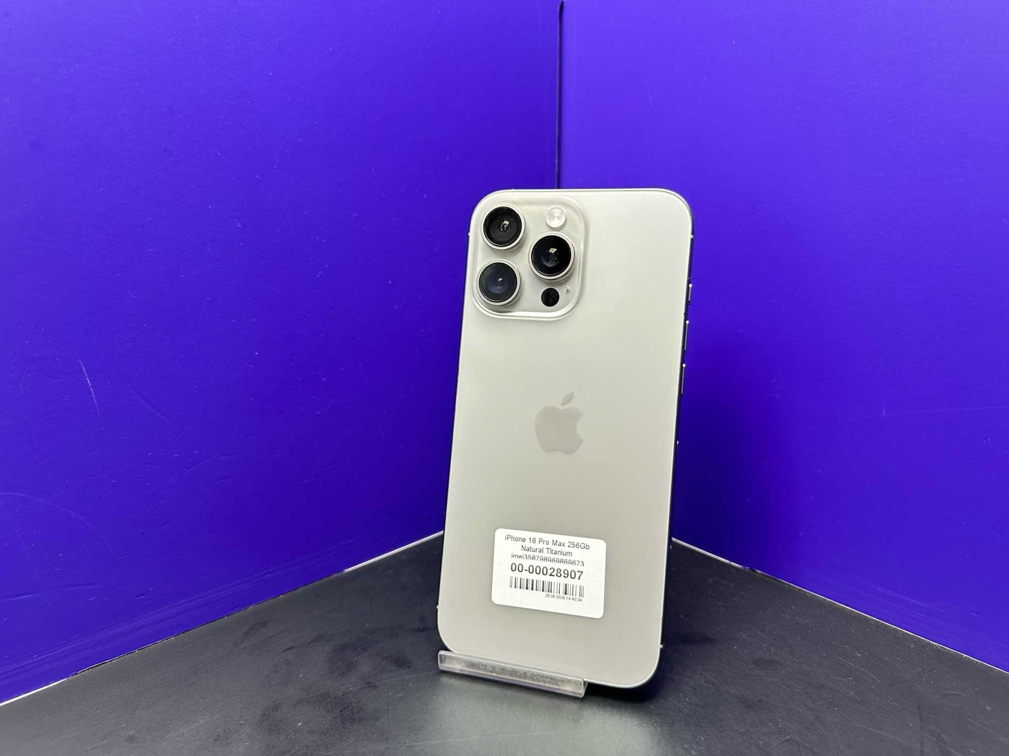 iPhone 16 Pro Max 256Gb Natural Titanium imei358798969869673