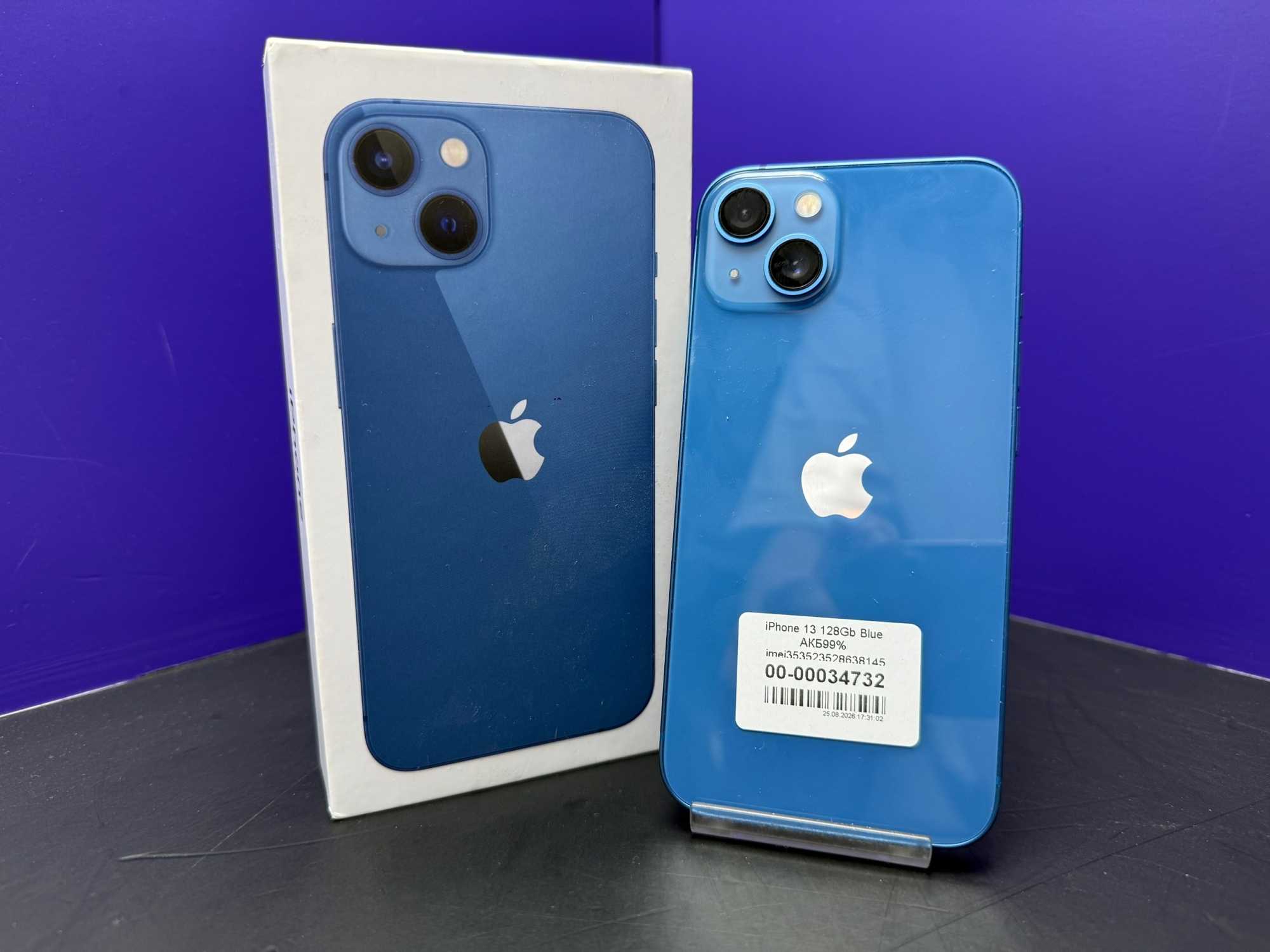 iPhone 13 128Gb Blue АКБ99% imei353523528638145
