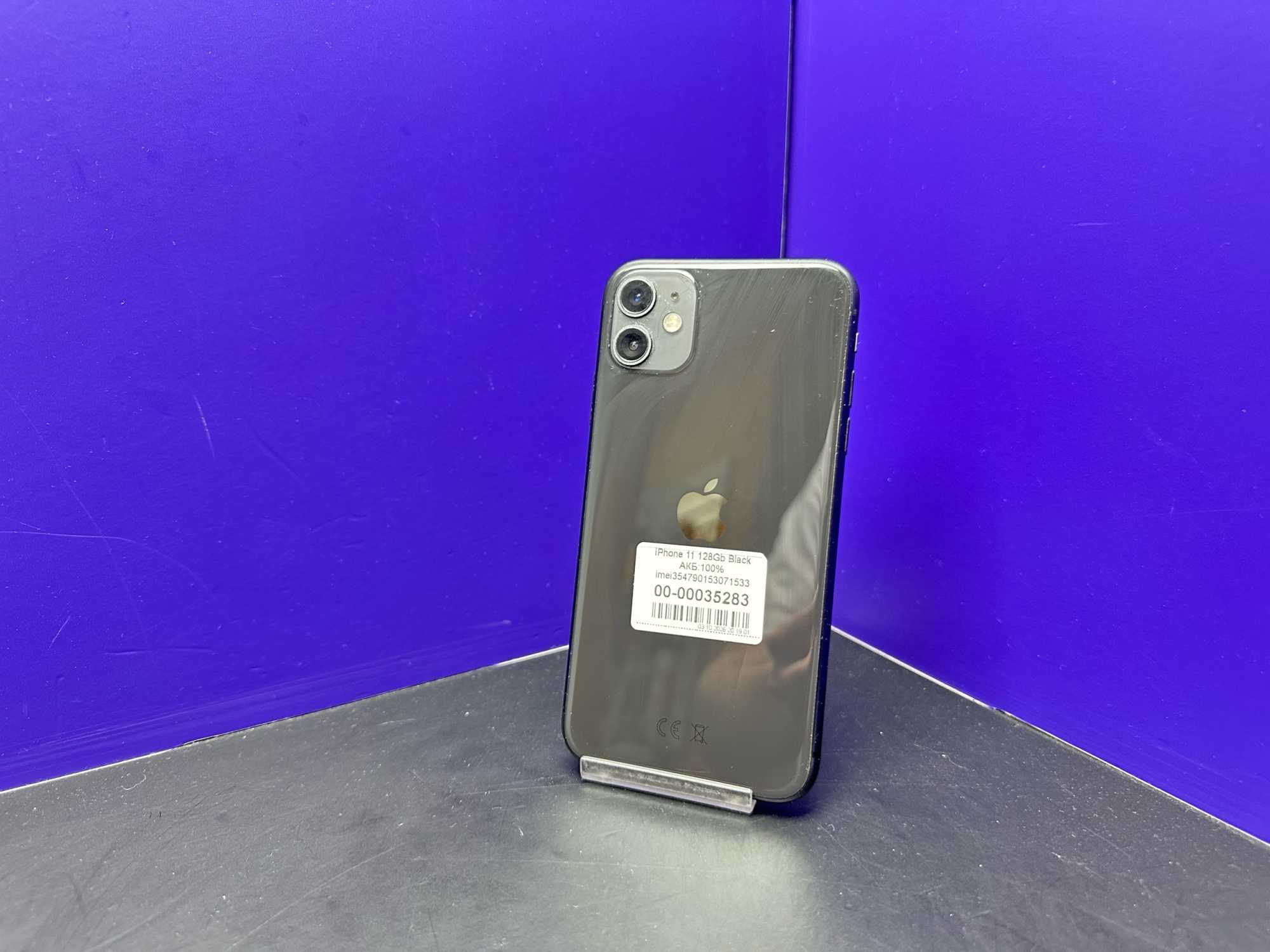 iPhone 11 128Gb Black АКБ:100% imei354790153071533
