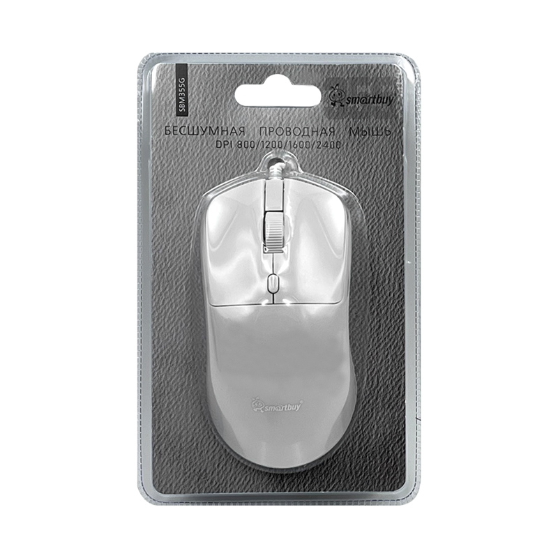 Мышь проводная Smartbuy SBM355G серая