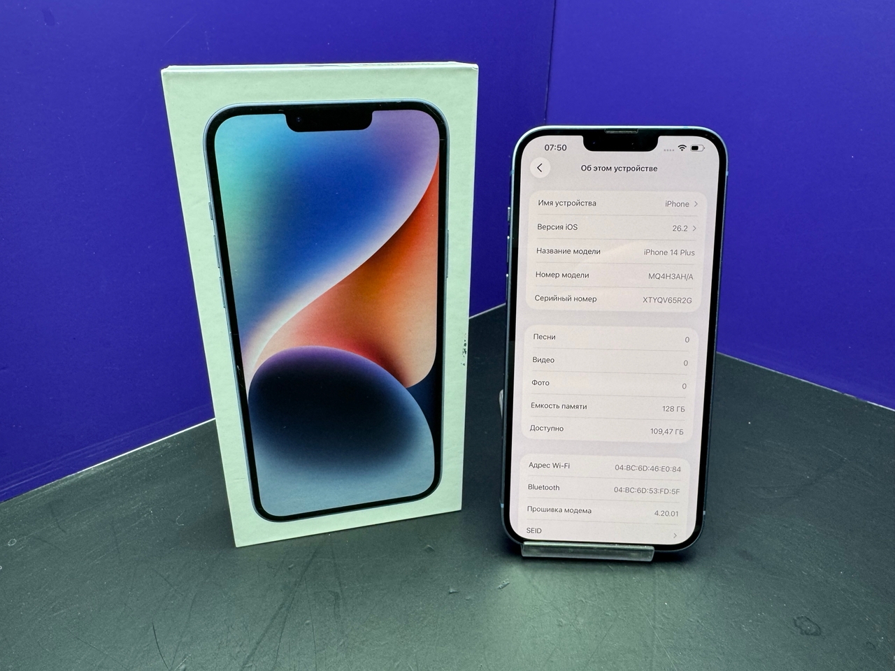 iPhone 14 Plus 128Gb Blue АКБ:84% imei356644015346567
