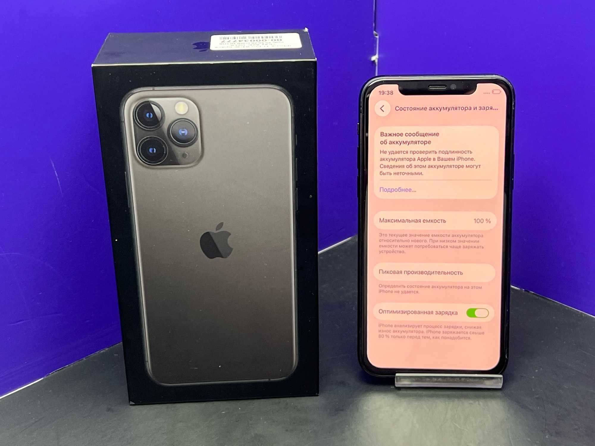 iPhone 11 Pro 64Gb Space Gray АКБ 100% imei353828106939108