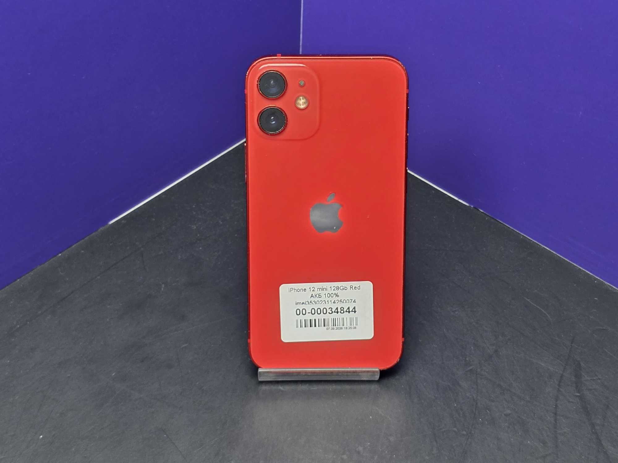 iPhone 12 mini 128Gb Red АКБ 100% imei353023114250074