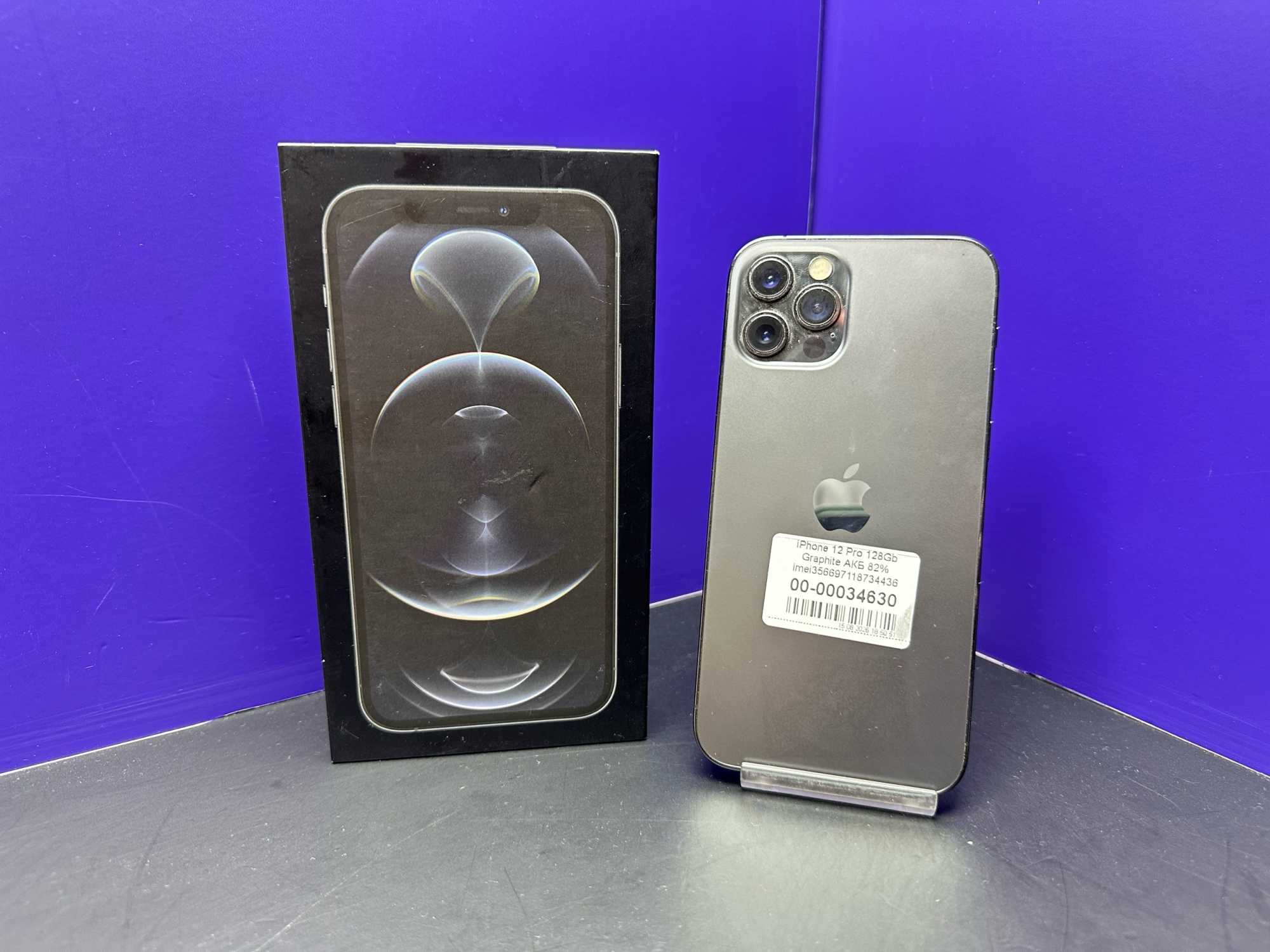 iPhone 12 Pro 128Gb Graphite АКБ 82% imei356697118734436