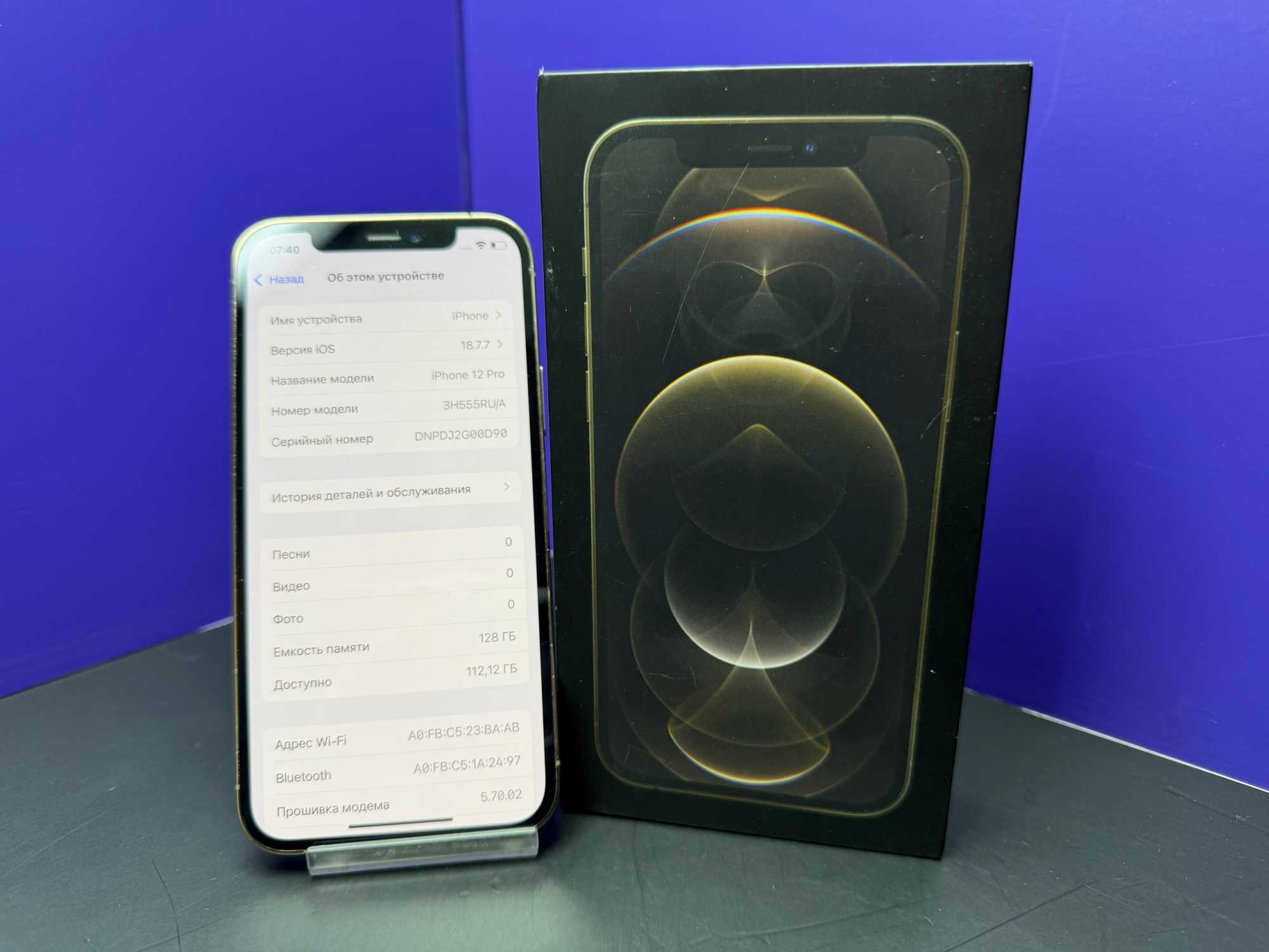 iPhone 12 Pro 128Gb Gold АКБ 100% imei356692113598308