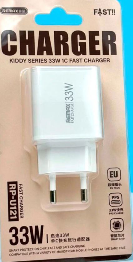 Адаптер питания Remax RP-U121 USB-C 33W