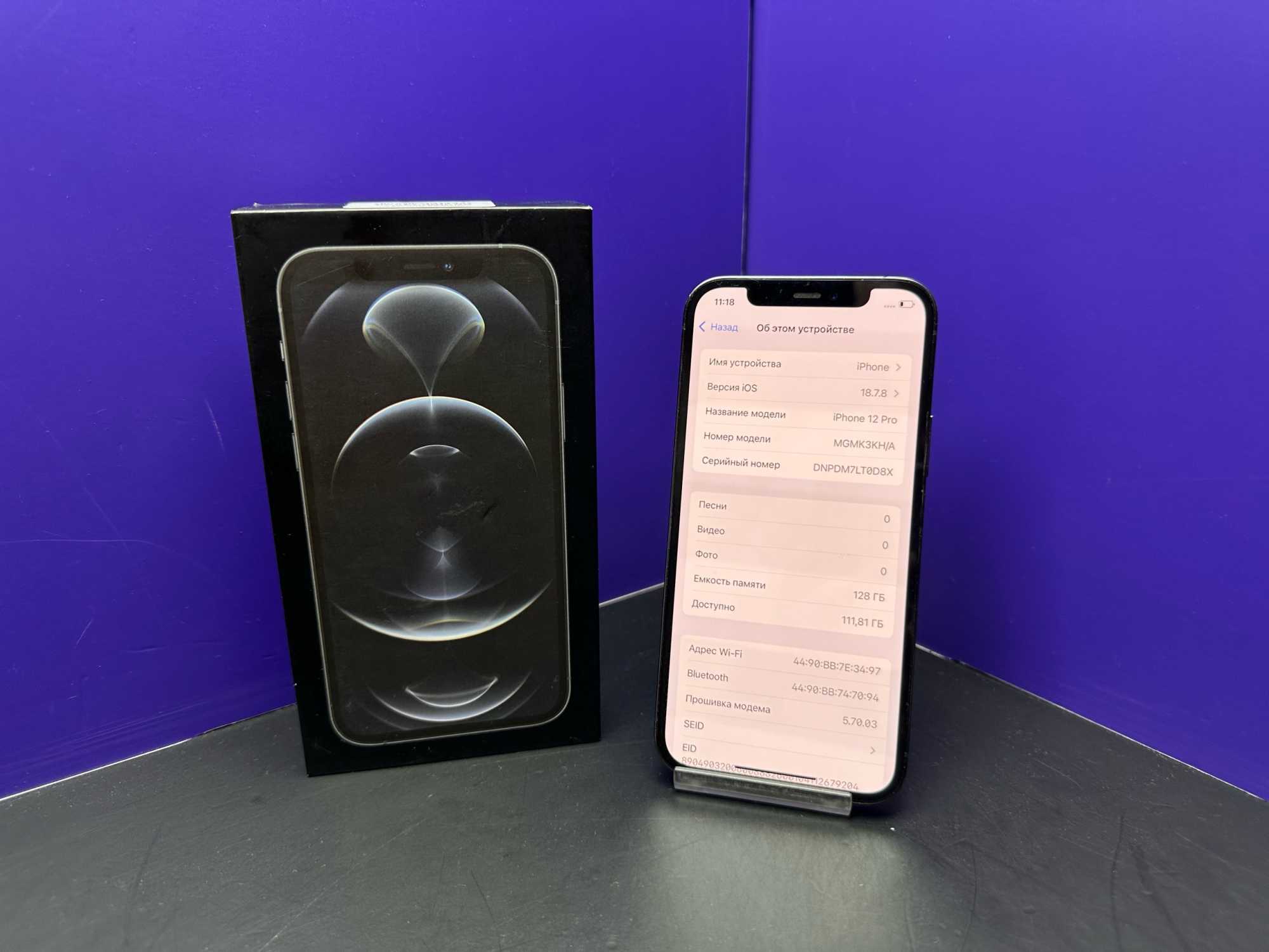 iPhone 12 Pro 128Gb Graphite АКБ 82% imei356697118734436