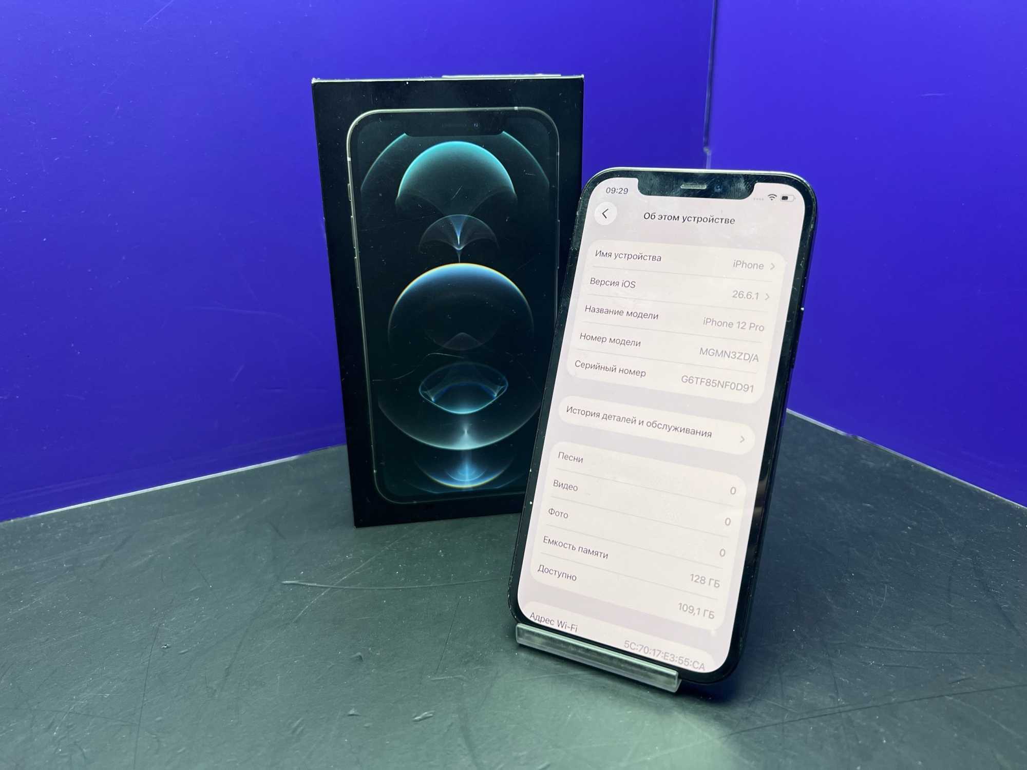 iPhone 12 Pro 128Gb Blue АКБ 100% imei357171853556023