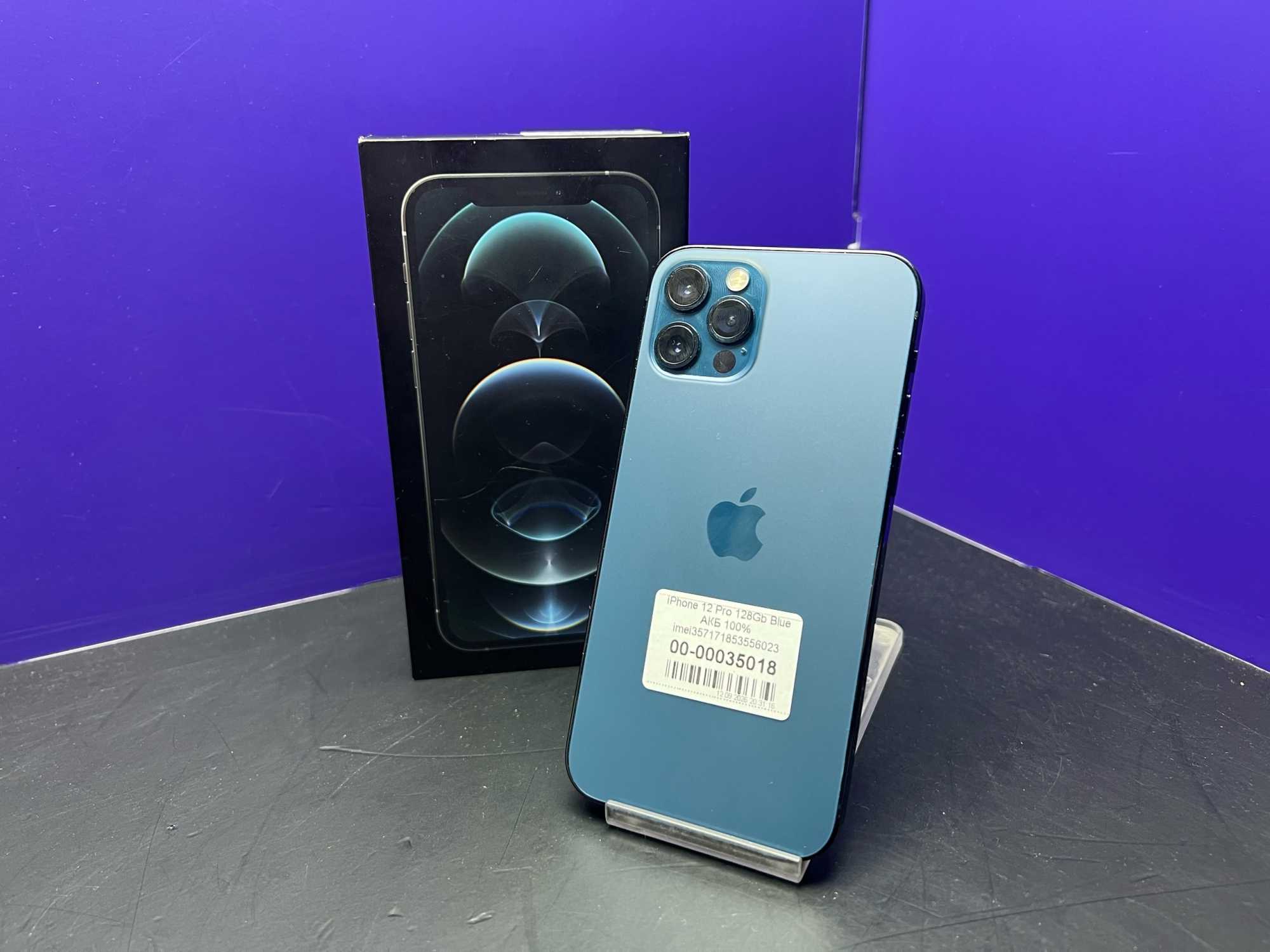 iPhone 12 Pro 128Gb Blue АКБ 100% imei357171853556023