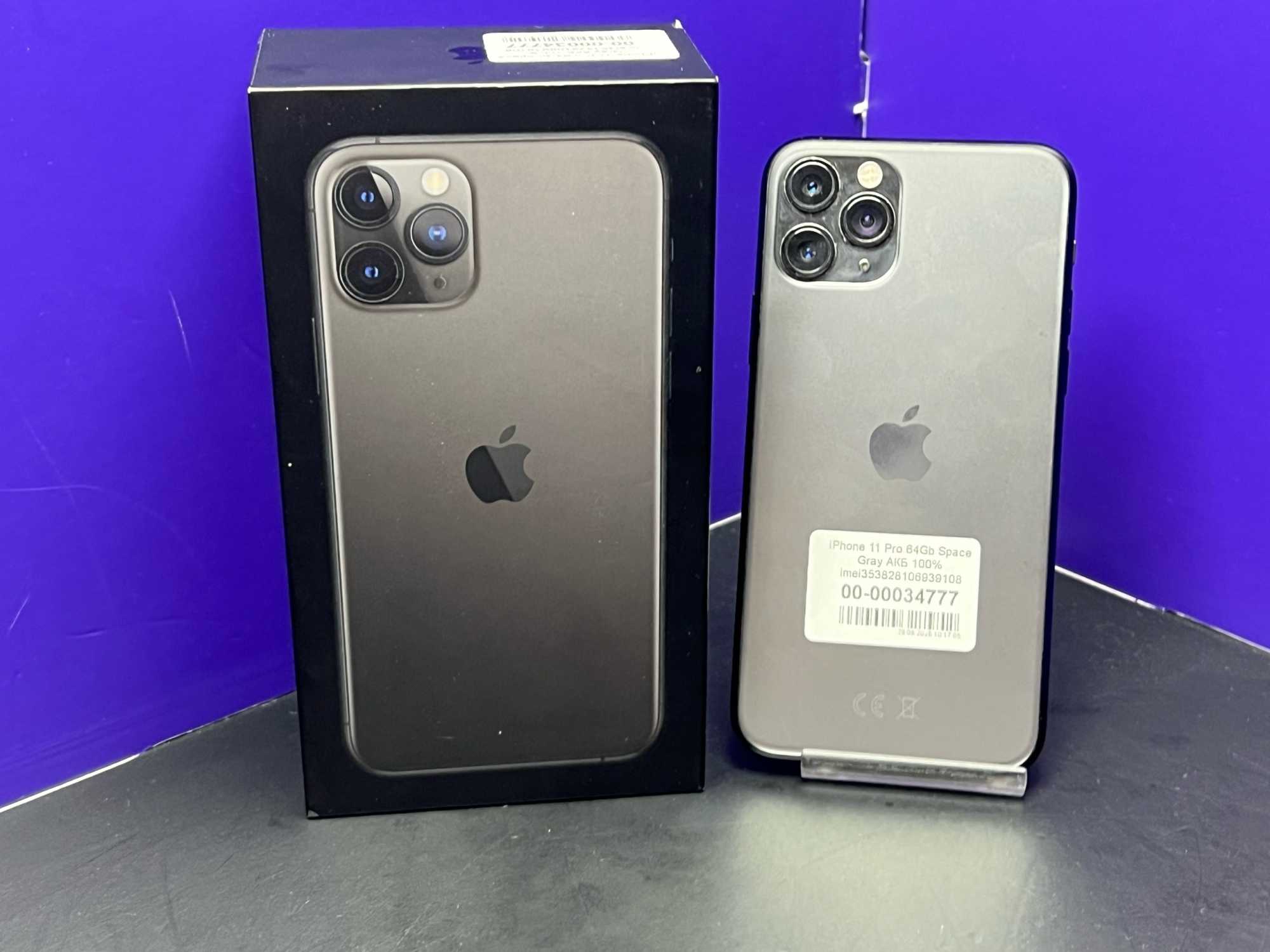 iPhone 11 Pro 64Gb Space Gray АКБ 100% imei353828106939108
