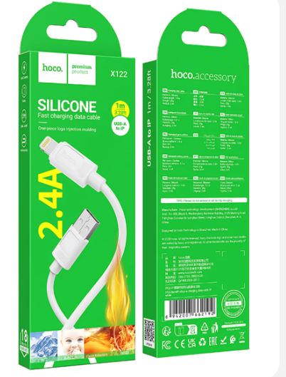 Кабель Hoco X122 USB - Lighting 1м