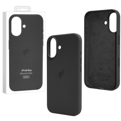 Чехол iPhone 16 Plus Silicone Case MagSafe Black