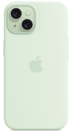Чехол iPhone 15 Silicone Case MagSafe Soft Mint