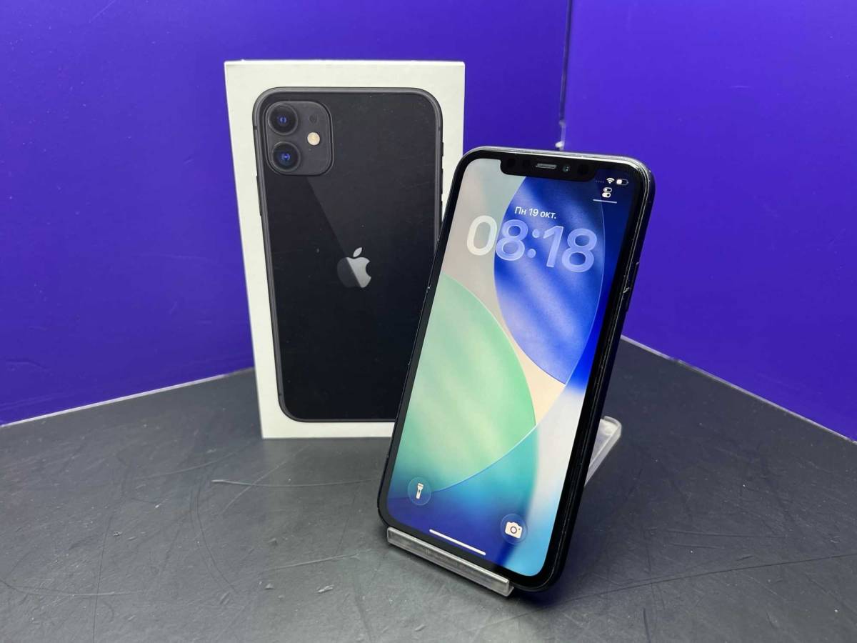  iPhone 11 128 Gb Black АКБ 100% imei352747612596262