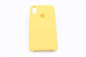 Чехол iPhone XR Silicon Case желтый