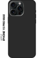 Чехол iPhone 15 Pro Max матовый черный