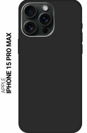Чехол iPhone 15 Pro Max матовый черный