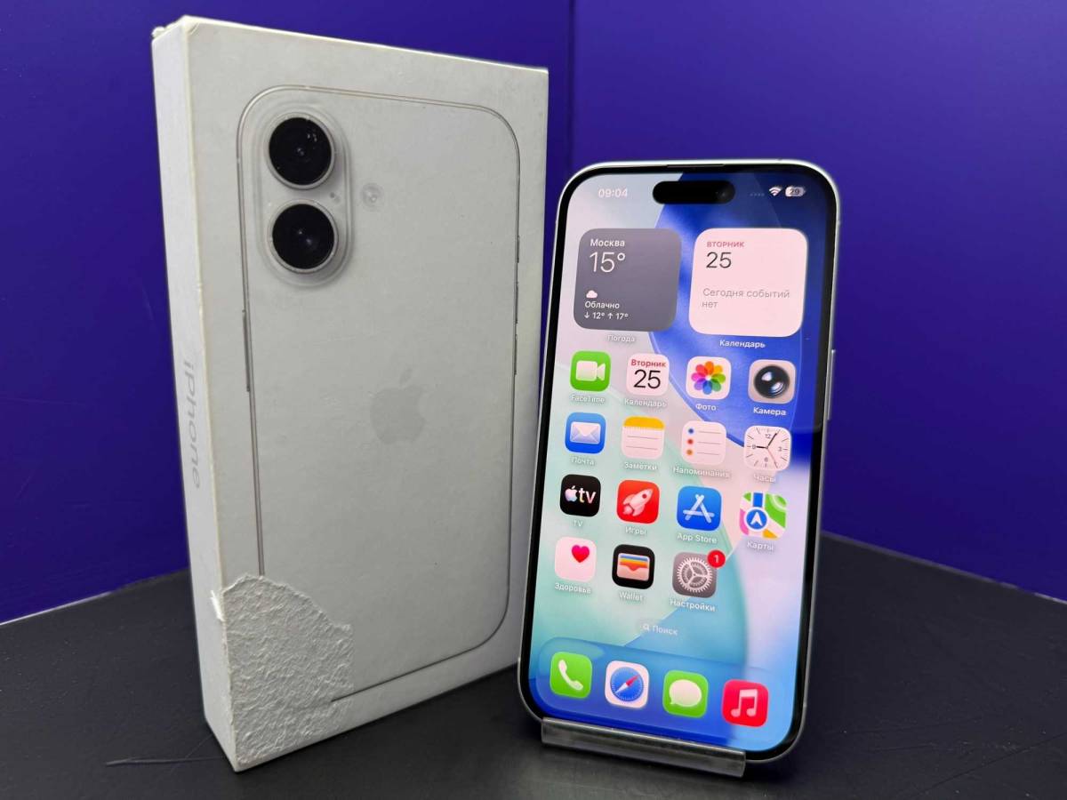iPhone 16 256Gb White АКБ 92% imei351812472583212