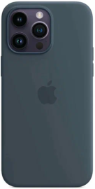 Чехол iPhone 14 Pro Max Silicon Case MagSafe без лого темно-синий