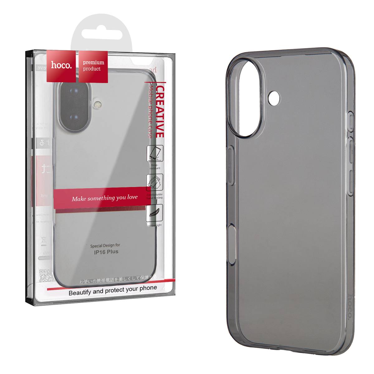 Чехол iPhone 16 Plus Hoco затемнённый