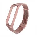 Ремешок Металл Mi Band 5 Rose Gold
