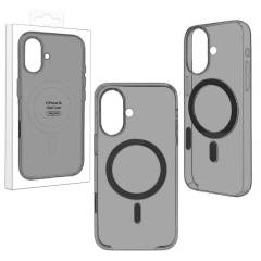 Чехол iPhone 16 Clear Case MagSafe (затемненный)