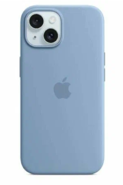 Чехол iPhone 15 Plus Silicone Case MagSafe Winter Blue