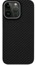Чехол iPhone 14 Pro Max Карбон черный
