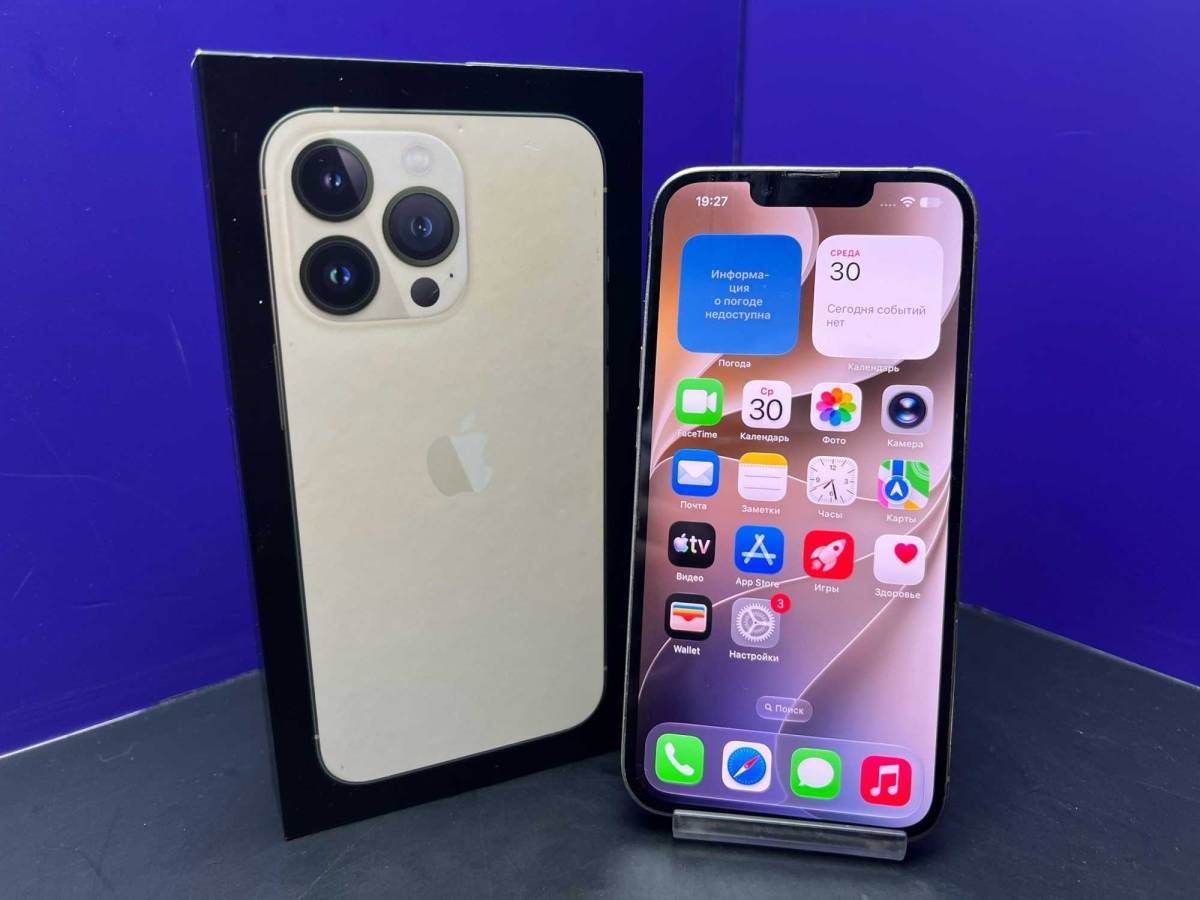 iPhone 13 Pro 1Tb Gold Dual Sim АКБ 90% imei359654300775591