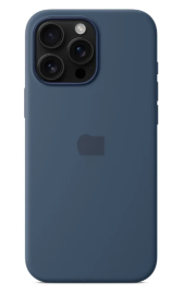 Чехол iPhone 16 Pro Silicone Case MagSafe Denim