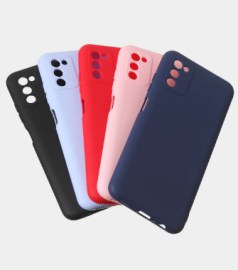 Чехол Samsung A15 прозрачно-матовый цветной