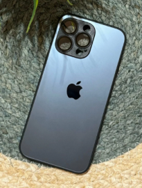 Чехол iPhone 15 Pro AG Glass Magsafe dark blue