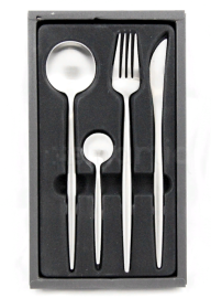 Набор столовых приборов Maison Maxx Stainless Steel Modern Flatware Set Silver
