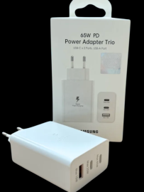 Адаптер питания PD70 65W PD USB-Cx2 + USB-A Trio White