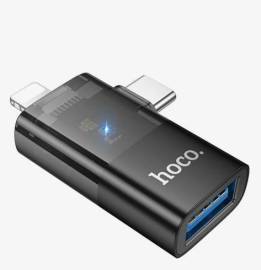 Переходник Hoco UA36E Type-C - USB-Lighting,Type C 