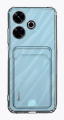 Чехол Xiaomi Redmi 13 с визитницей прозрачный